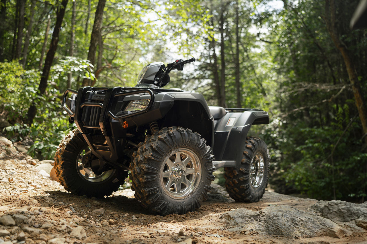 2023 Honda FourTrax Rubicon - KMC UTV SPARK - Polished | MSA Wheels